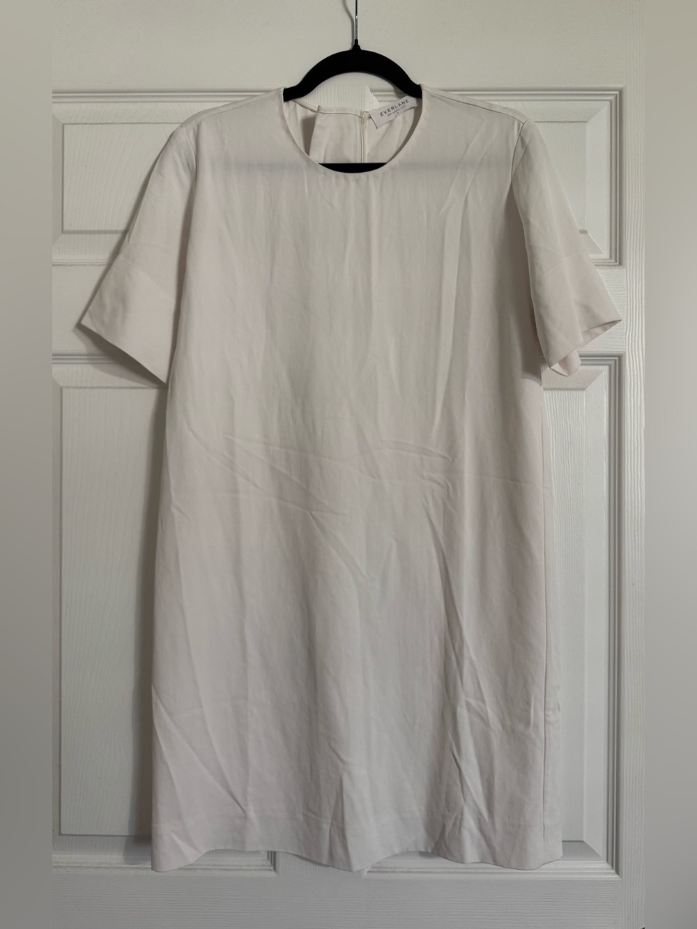Everlane Women's The Japanese Goweave  Back Zip Dress in White